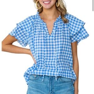 Olivia James Astrid Top, Riviera Gingham